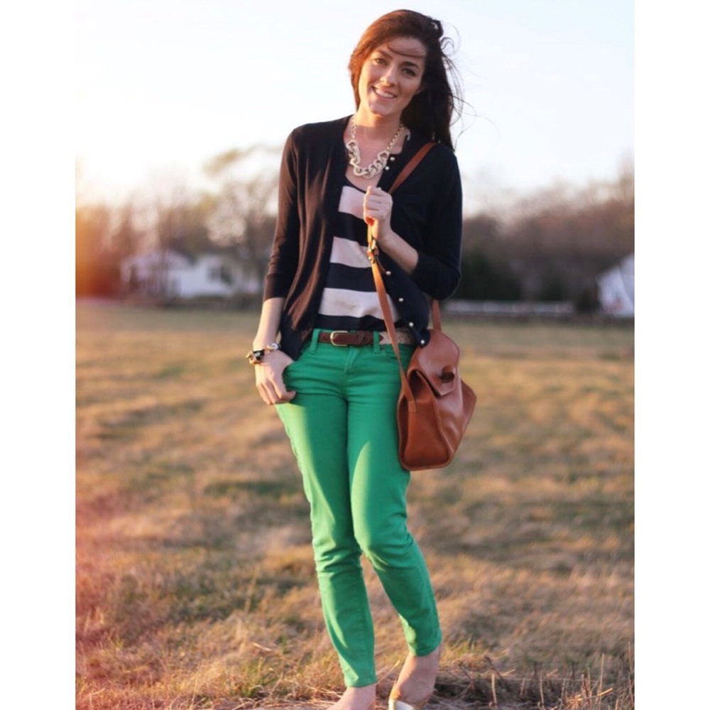Green Legging Jeans
